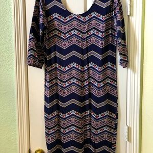 Xhilaration Navy Multi Dress